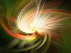 Mimosa Flower Spin Art